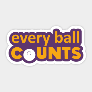 Every ball counts (white) Sticker